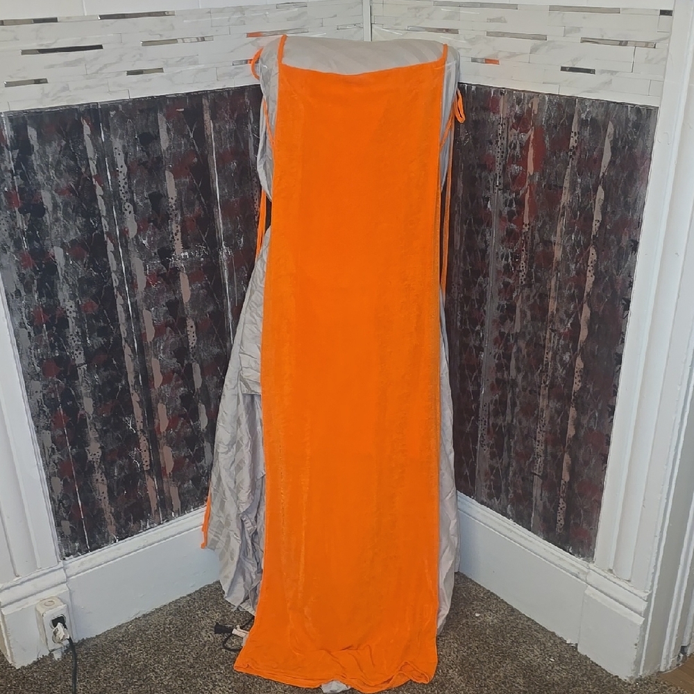 Vibrant Orange Maxi Dress